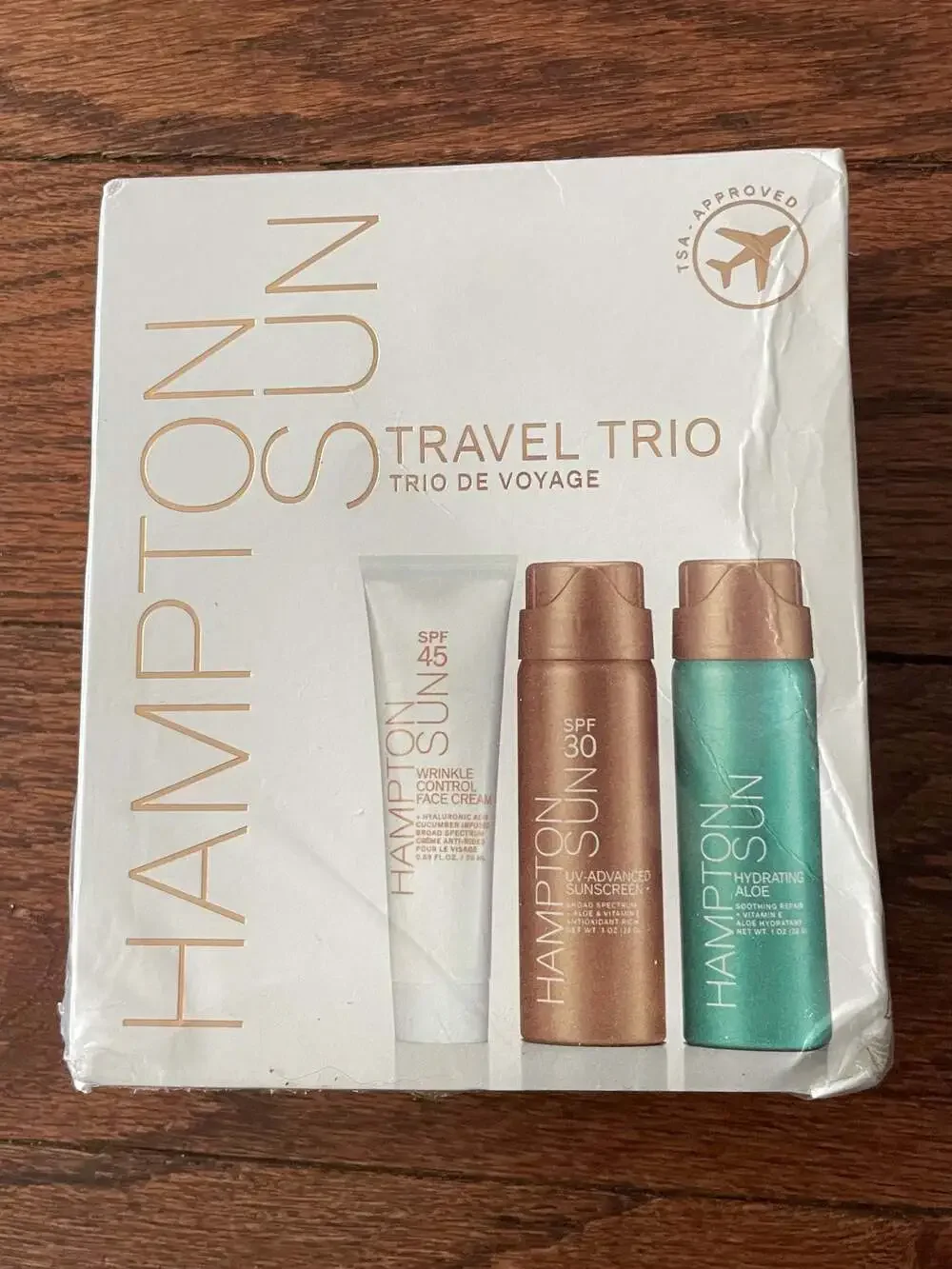 Hampton Sun Travel Trio SPF Skincare Set NIB TSA Approved